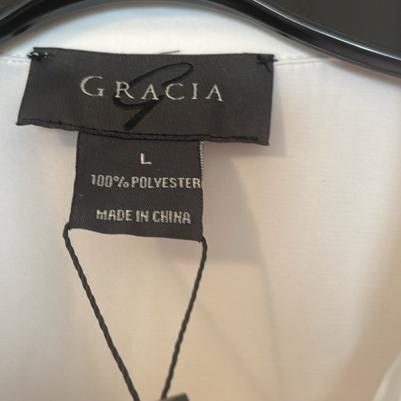 NWT Gracia Tunic  / Shirt Dress Large Black And White - Picture 3 of 12